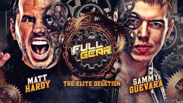 AEW Full Gear key art for the PPV's matches (Image: AEW).