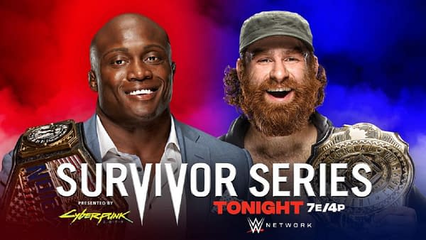 WWE Survivor Series ket art for Sunday night's PPV (Image: WWE)