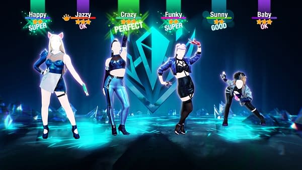 A look at the fierce foursome taking the stage in Just Dance 2021, courtesy of Ubisoft.