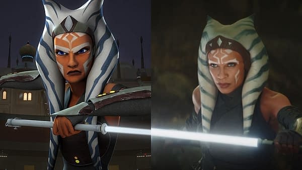 The Mandalorian: Ashley Eckstein congratulates Rosario Dawson on bringing Ahsoka Tano to life (Images: TWDC)