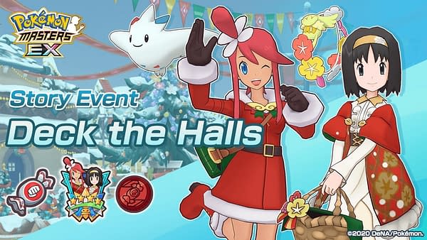 Deck the Halls Story Event in Pokémon Masters EX. Credit: DeNA