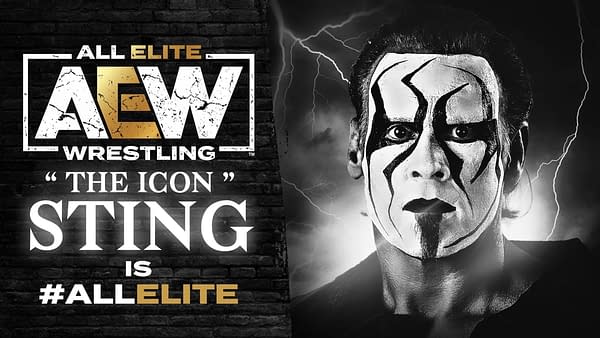 Sting is now a part of AEW (Image: AEW key art)