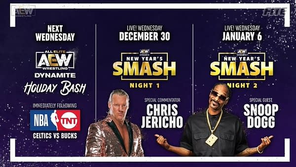 The schedule for AEW Dynamite over the 2020 Holiday Season