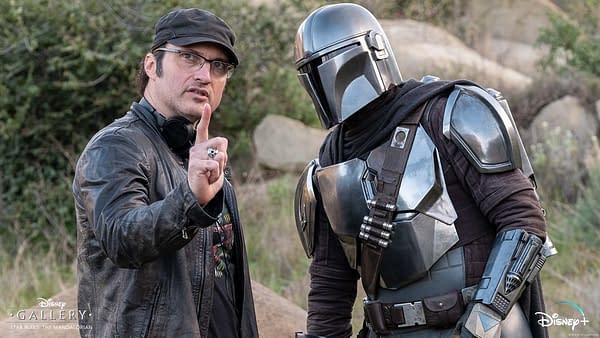 The Mandalorian Season 2 Goes Gallery; Robert Rodriguez/Baby Yoda Jam