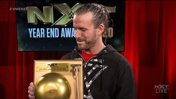 Adam Cole wins a 2020 NXT Year-End Award