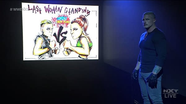 After the dissolution of their legendary friendship, Rhea Ripley will take on Raquel Gonzalez in a Last Woman Standing match.