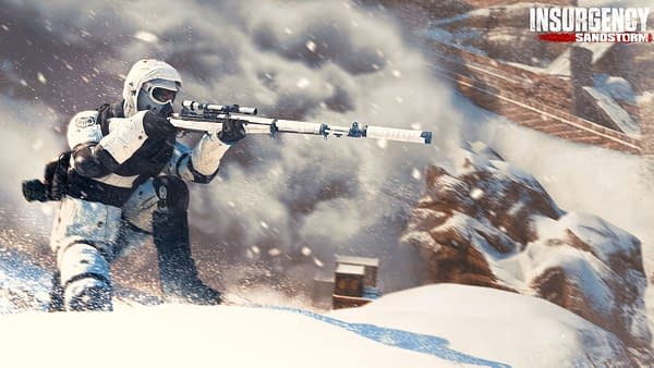 Time to get your feet wet in the snow to seek out the target. Courtesy of Focus Home Interactive.