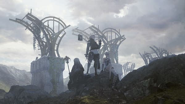 Looking at a world where things are still gray, but now they're more defined grays. Courtesy of Square Enix.