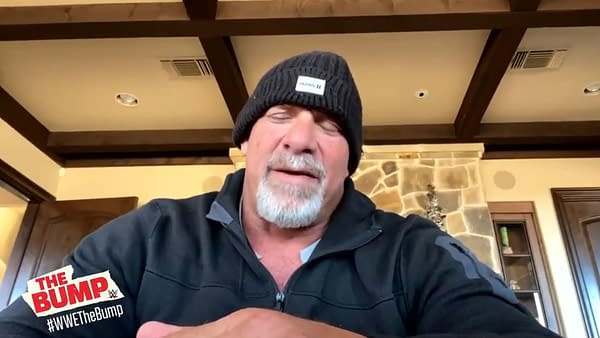 Goldberg wants a piece of Roman Reigns... but he has to stop pooping first.