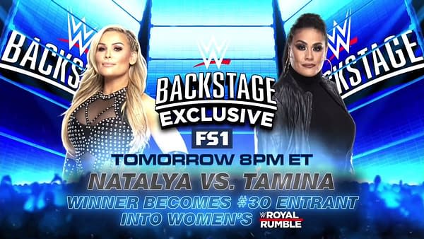 Natalya and Tamina will face off on WWE Backstage in a match no one cares about for an outcome that won't matter, comrades!