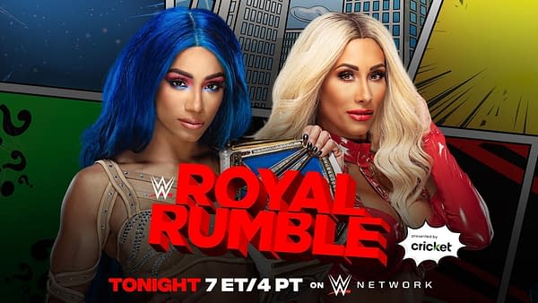 WWE Royal Rumble - Banks Makes a Statement Against Carmella for Title