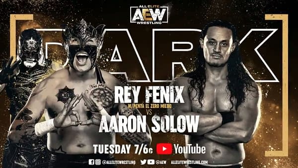 Rey Fenix faces Bayley's boyfriend Aaron Solow on AEW Dark this week.