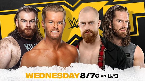 The Grizzled Young Veterans will take on Drake and Killian on tonight's episode of NXT. Hilarity is sure to ensue.