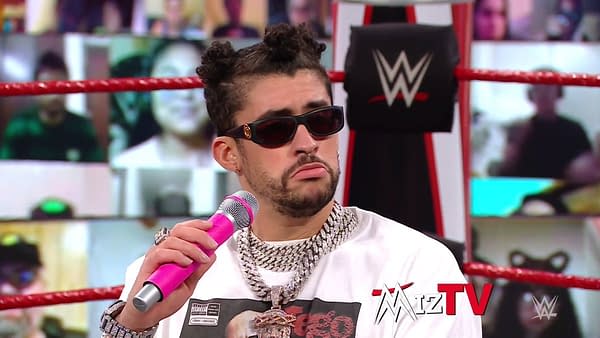 Bad Bunny appeared as a guest on Miz TV on WWE Raw