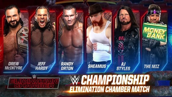 Drew McIntyre will defend the WWE Championship inside the Elimination Chamber