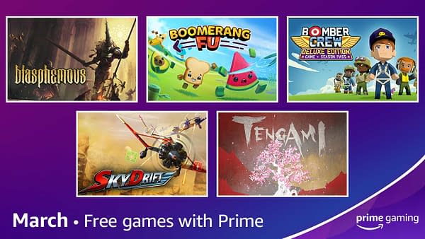 A look at the Free Games With Prime for March 2021, courtesy of Twitch.