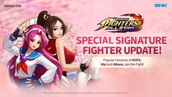 A look at Mai Shiranui and Athena Asamiya as they are in the game, courtesy of Netmarble.