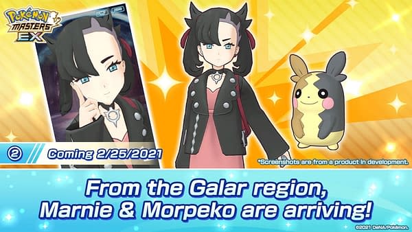 Marnie & Morpeko in Pokémon Masters EX. Credit: DeNA