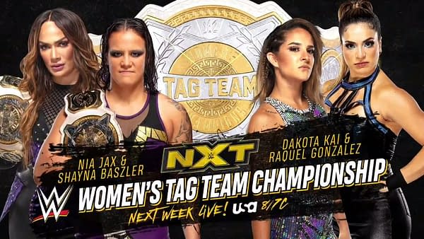 NXT Next Week: WWE Women's Tag Team Titles Will Be On The Line