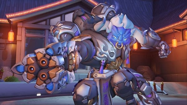Orisa looking mighty powerful in the year of the Ox in Overwatch, courtesy of Blizzard.