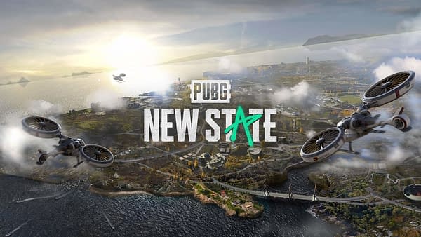 A look at the new logo and one of the maps for PUBG: New State, courtesy of Krafton.