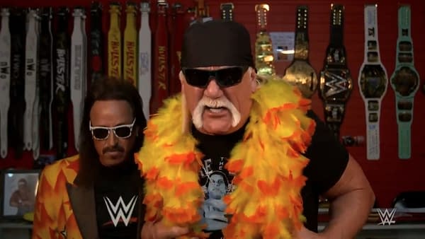 Hulk Hogan cuts a promo on WWE Smackdown about the long-dead Andre the Giant, who Hogan calls stinky and wart-infested. But at least he didn't drop the n-word.