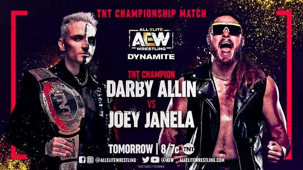 Darby Allin defends the TNT Championship against Joe Janella on Dynamite tonight