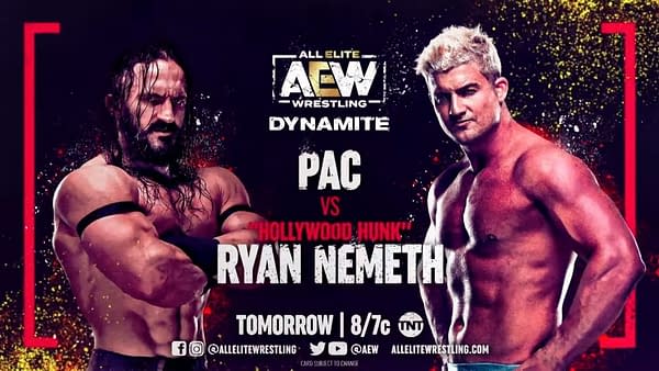 Pac will face Ryan Nemeth on AEW Dynamite