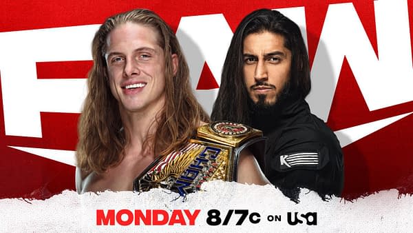 Riddle will defend the United States Championship against Mustafa Ali on WWE Raw next week
