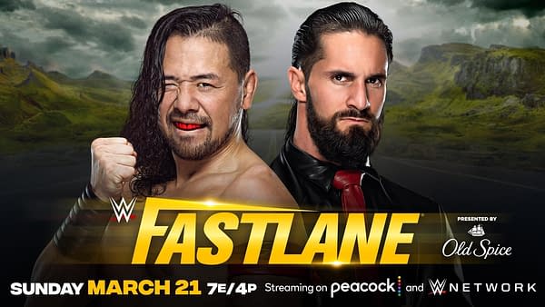 Shinsuke Nakamura will face Seth Rollins at WWE Fastlane on Sunday.