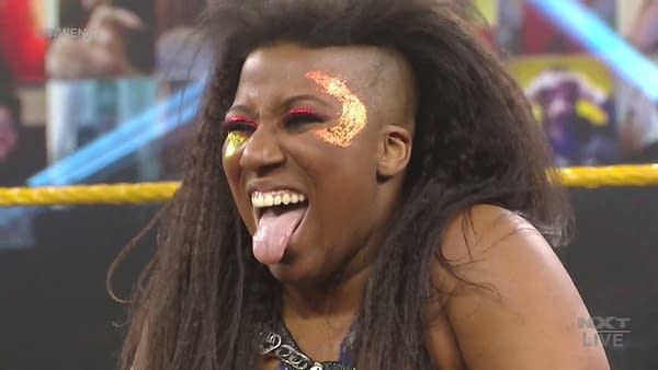 Ember Moon appears on WWE NXT in 2021... could she walk through the Forbidden Door on AEW Dynamite this Wednesday?
