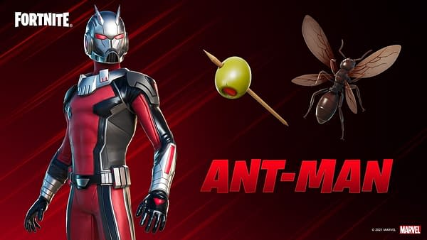 A look at the Ant-Man gear and more in Fortnite, which you can get in the item shop now. Courtesy of Epic Games.