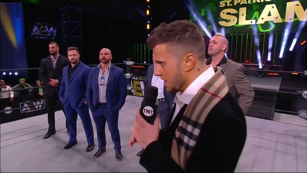MJF explains how he "plucked Chris Jericho feather by feather" and introduces The Pinnacle on AEW Dynamite: St. Patrick's Day Slam.