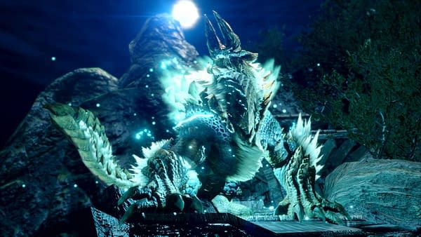 Zinogre in all of their glory as featured in Monster Hunter Rise, courtesy of Capcom.