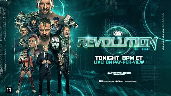 Official graphic for AEW Revolution