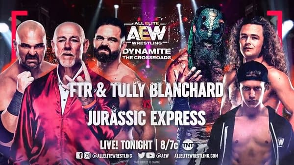 Tully Blanchard will return to the ring to team with FTR against Jurassic Express on AEW Dynamite: The Crossroads tonight.