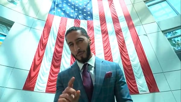 Mustafa Ali cuts a Twitter promo on Riddle ahead of their United States Championship match on WWE Raw.