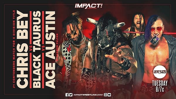 Chris Bey, Black Taurus, and Ace Austin will compete for a shot at the X-Division Championship