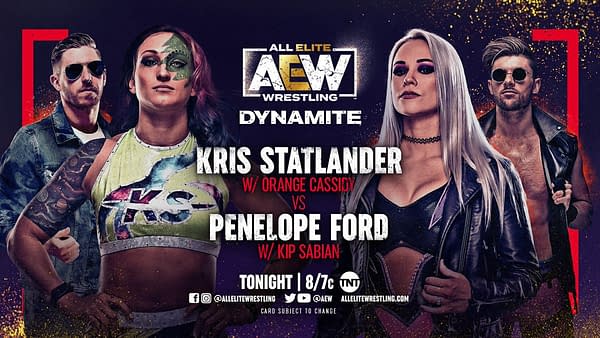 Kris Statlander will face Penelope Ford on AEW Dynamite tonight.