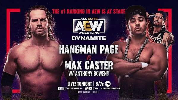 Hangman Page will take on Matt Caster on tonight's episode of AEW Dynamite.