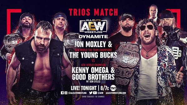 Jon Moxley will team up with The Young Bucks to take on Kenny Omega and the Good Brothers on AEW Dynamite tonight... but can Moxley trust Kenny Omega's former best friends?!
