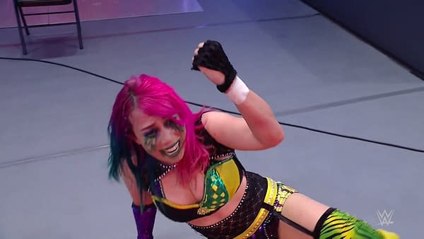 Asuka after three hours of WWE Raw