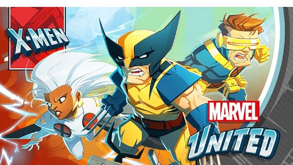 Promotional key art for Marvel United: X-Men, an incoming tabletop game by CMON, being crowdfunded over Kickstarter now!