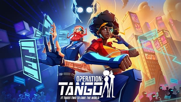 Promotional key art for Clever Plays' asymmetrical co-op spy game, Operation: Tango.