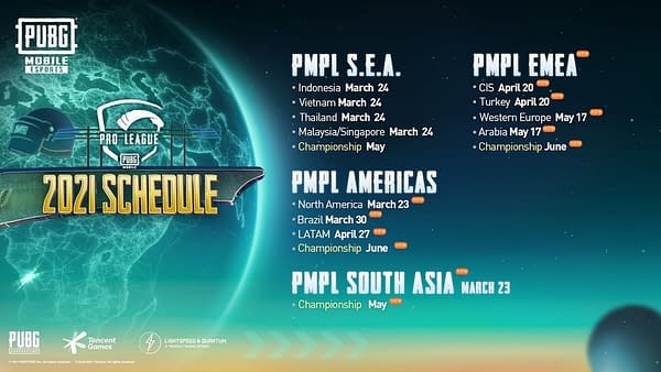 A look at the Spring tournament schedule, courtesy of Tencent Games.