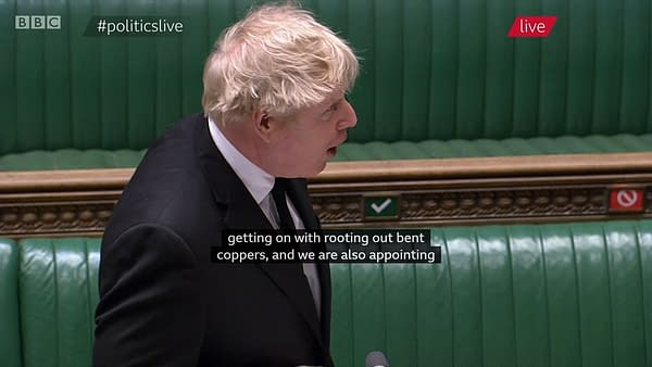 Boris Johnson and Sir Kier Starmer on Line Of Duty in Prime Minister's Question Time 