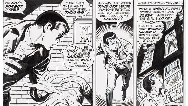 John Buscema and Jim Mooney Amazing Spider-Man #78 Story Page 10 Prowler Original Art (Marvel, 1969).