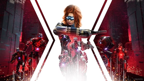 Promo art for the Red Room Takeover in Marvel's Avengers, courtesy of Square Enix.