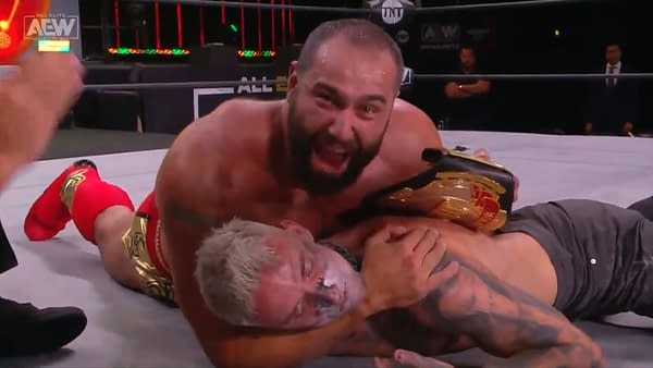 Miro cradles a crushed and defeated Darby Allin after winning the TNT Championship on AEW Dynamite in a match that proves Tony Khan doesn't understand anything about the wrestling business.