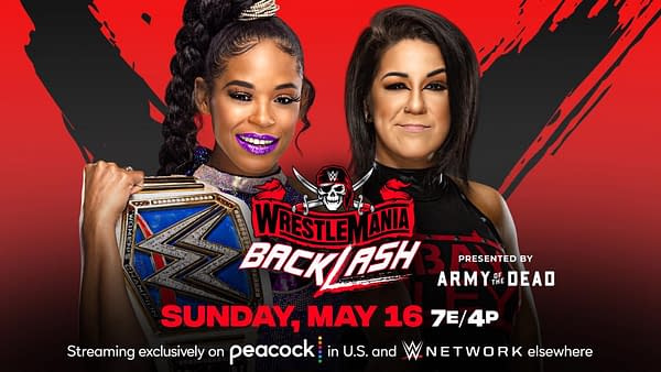 WWE WrestleMania Backlash match graphic: Bianca Belair vs. Bayley for the Smackdown Women's Championship